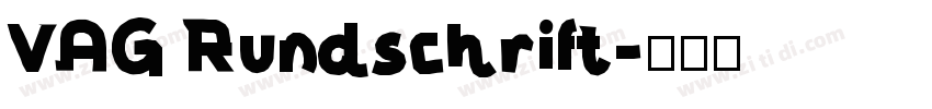 VAG Rundschrift字体转换